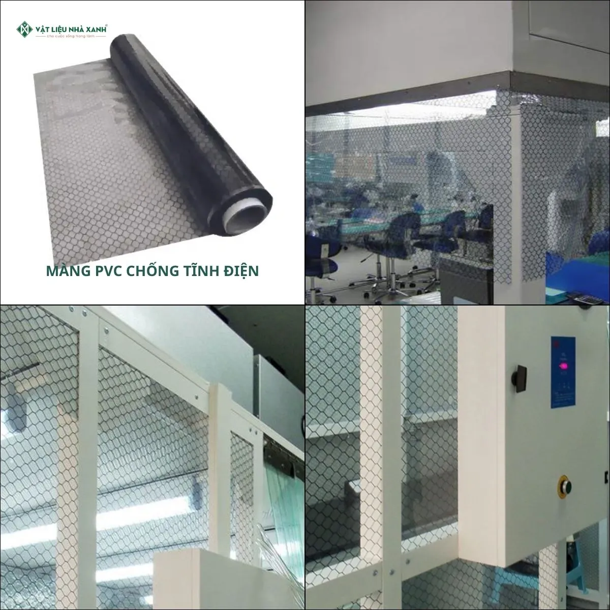Ứng dụng của tấm nhựa PVC chống tĩnh điện