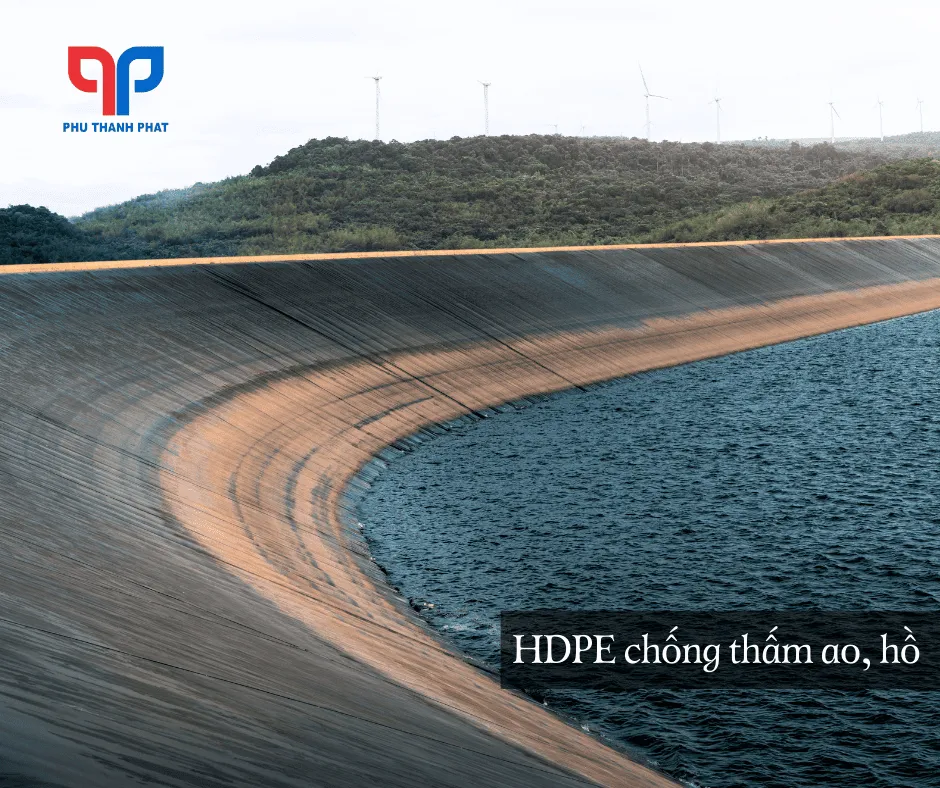 Ứng dụng màng chống thấm HDPE cho ao hồ