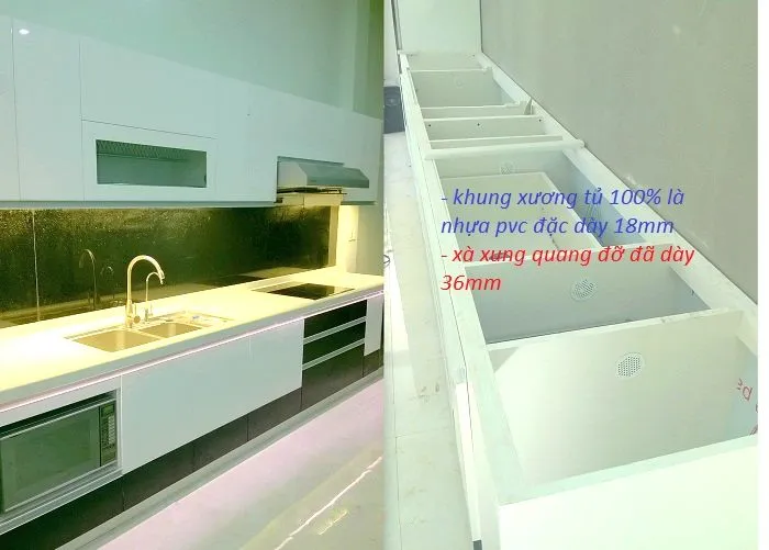 Ứng dụng tấm gỗ nhựa WPC làm tủ bếp thân thiện môi trường