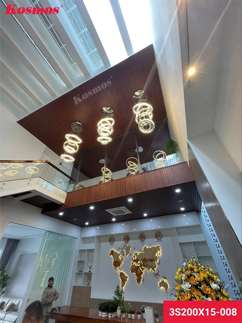 Ứng dụng tấm ốp lam 3 sóng thấp nhựa PVC mã 3S200X15 màu 008