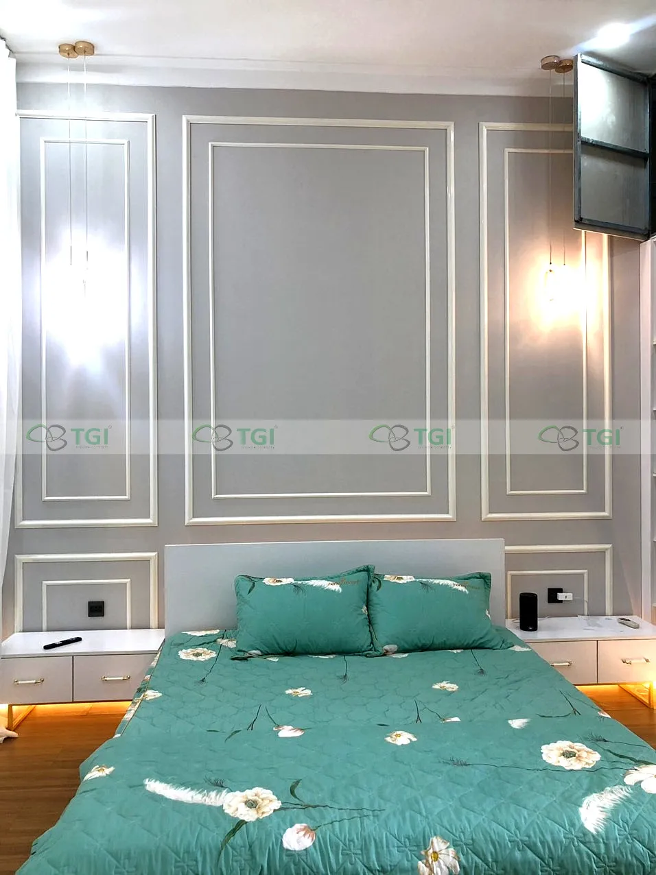Ứng dụng tấm pvc vân đá thực tế cho phòng ngủ