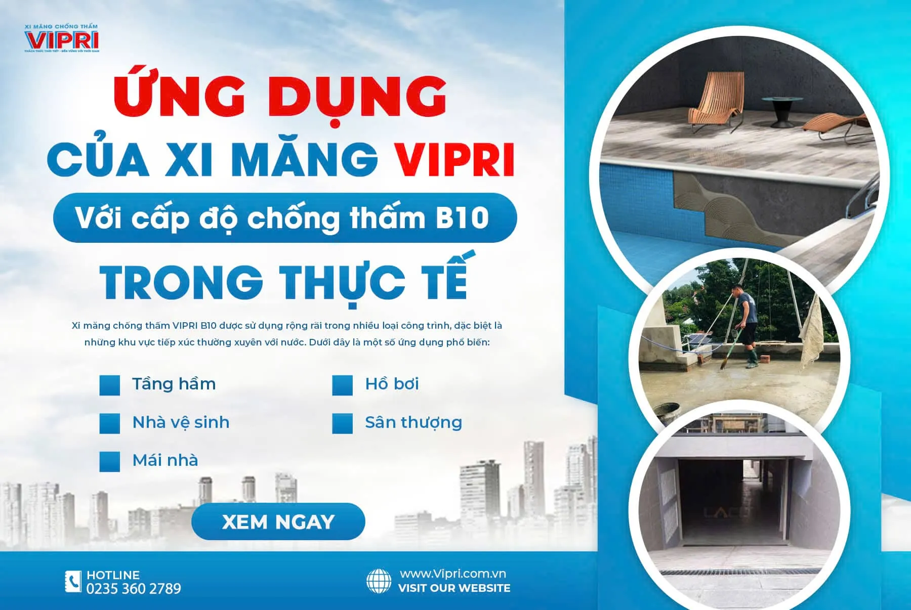 Ứng dụng thực tiễn của bê tông chống thấm B10 tại các khu vực xử lý chất thải