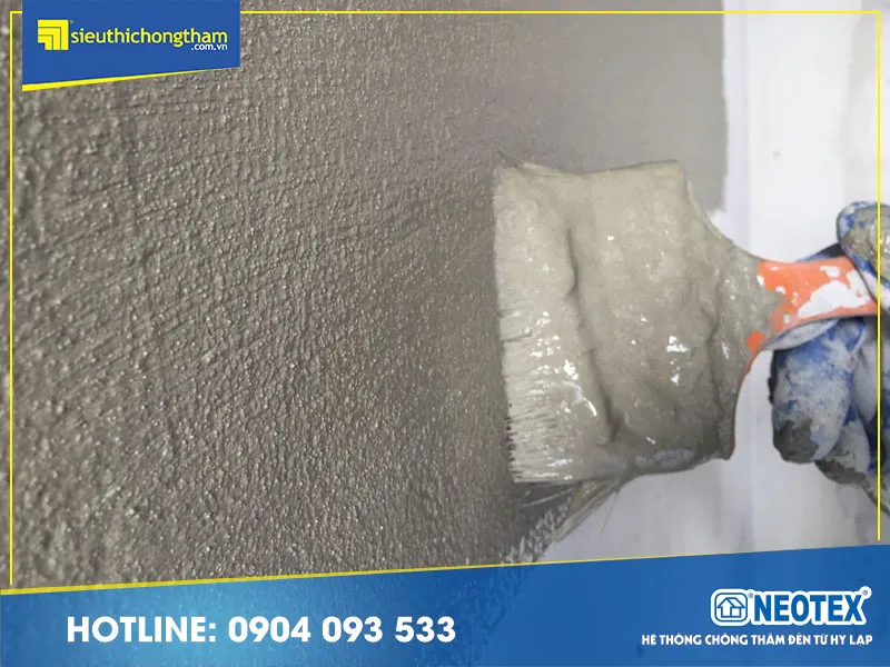 Ứng dụng vật liệu gốc xi măng trong quy trình chống thấm tường