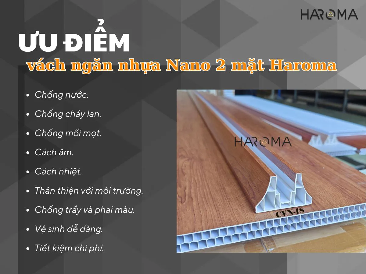 Ưu điểm của tấm nhựa ngăn phòng: dễ vệ sinh, chống cháy hiệu quả