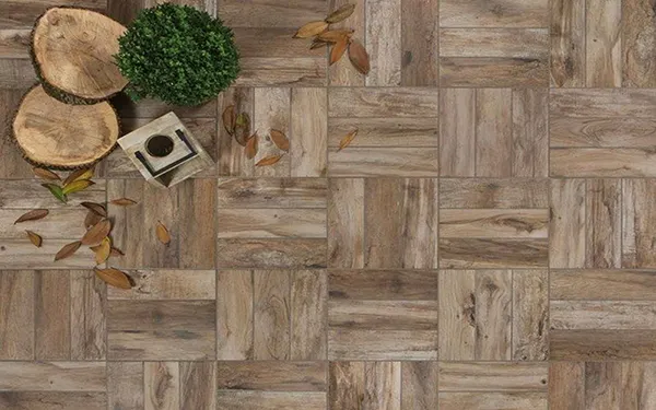 Ưu tiên lựa chọn đá giả gỗ có bề mặt nhám hoặc men sugar để tăng độ ma sát, hạn chế trầy xước tốt
