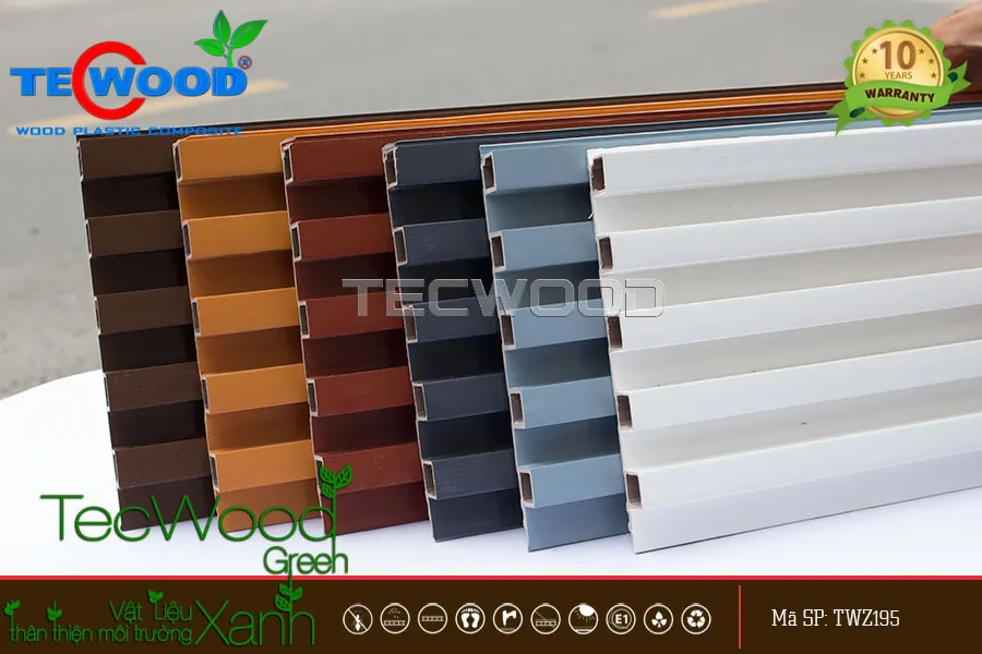 Vật liệu composite gỗ nhựa cho thấy sự kết hợp các thành phần tạo độ bền