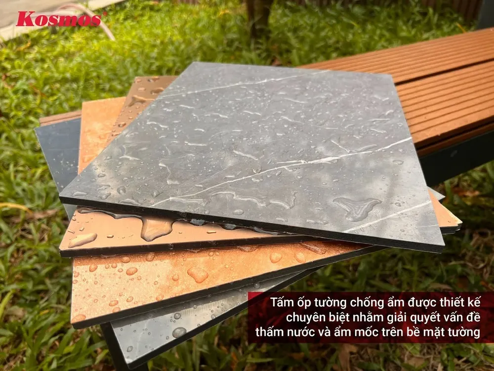 Vật liệu ốp tường chống thấm giúp tăng tuổi thọ và bảo vệ nội thất