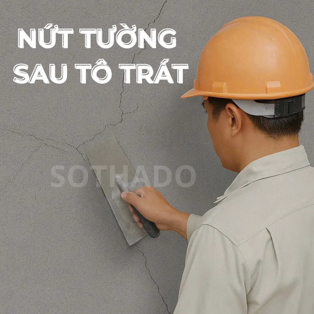Vết nứt trên bề mặt bê tông, tiềm ẩn nguy cơ rò rỉ trong công trình môi trường
