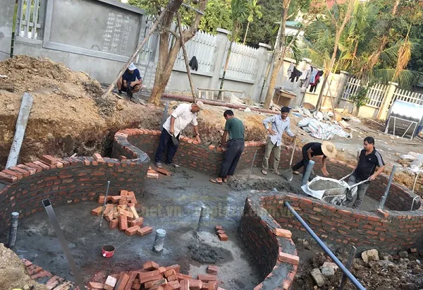 xây bể cá cảnh